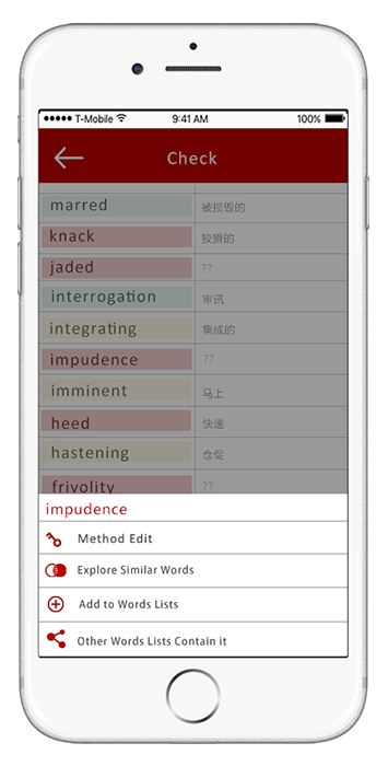 save the method you prefer to remember a word